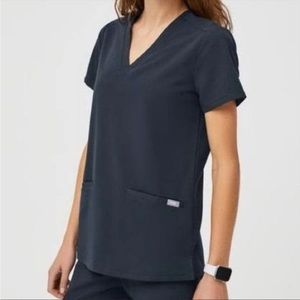 Figs women’s Casma scrub top Dark Harbor size M